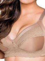 Sutiã Sustentação Dilady 124131 Plus Size Sem Aro Sem Bojo Microfibra T. 48/54