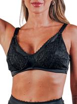 Sutiã Sustentação Duloren 111724 Sem Bojo Sem Aro Renda Microfibra T. M/EG