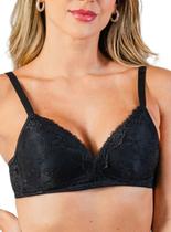 Sutiã Sustentação Duloren 131277 Dália Com Bojo Sem Aro Renda Microfibra T. 42/46 Sutiã Sustentação Duloren 131277 Dália Com Bojo Sem Aro Renda Microfibra T. 42/46