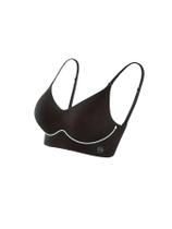 Sutiã SweatyRocks Push Up Wireless, sem costura, sem encosto, preto