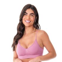 Sutiã Top Alça Fina Regulável com Bojo Removível sem Costura Flor de Cerejeira Zee Rucci