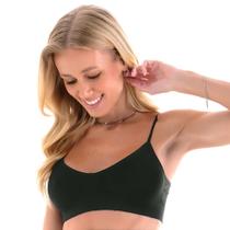 Sutiã Top Básico Microfibra sem bojo sem Aro Zee Rucci