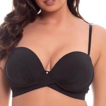 Sutiã Top Com Alças Removíveis Bojo Reforçado Corpo Nu
