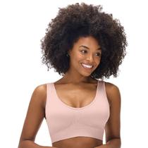 Sutiã Top com Bojo Removível Alça Larga sem Costura Blush Zee Rucci Sutiã Top com Bojo Removível Alça Larga sem Costura Blush Zee Rucci