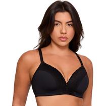 Sutiã Top Com Bojo Sem Aros Decote Renda Nayane Sutiã Top Com Bojo Sem Aros Decote Renda Nayane