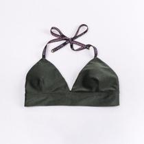 Sutiã top frente única verde musgo Sutiã top frente única verde musgo