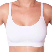 Sutiã Top Lupo Alta Sustentação Soutien Sem Bojo Sem Costura Microfibra Confortável P/ Academia