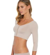 Sutiã Top Modelador Plié 50328 com Mangas