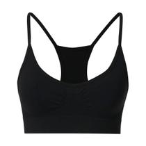 Sutiã Top Nadador Microfibra Sem Costura Preto She Sutiã Top Nadador Microfibra Sem Costura Preto She