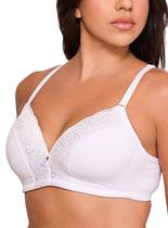 Sutiã Top Nayane ST1122 Com Bojo Sem Aro Renda e Microfibra T. M/42 EG/48 Sutiã Top Nayane ST1122 Com Bojo Sem Aro Renda e Microfibra T. M/42 EG/48