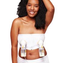 Sutiã TOP para Extração de Leite Medela HandsFree Branco Tam G