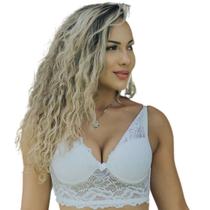 Sutiã Top Renda com bojo Renda Sexy Sutiã Cropped Feminino Sutiã Top Renda com bojo Renda Sexy Sutiã Cropped Feminino