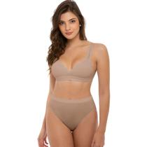 Sutia Top Triangulo Com Bojo Em Poliamida Feminino T-shirt Sem Costura Sem Aro