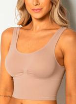 Sutiã Top Trifil C04085 Feminino Alta Sustentação Sem Costura Microfibra T. P/G
