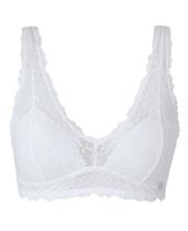 Sutiã Triângulo Renda Bojo Fixo Sweetie Branco She