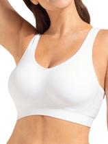 Sutiã Truekind Wirefree levemente acolchoado branco para mulheres Sutiã Truekind Wirefree levemente acolchoado branco para mulheres