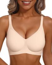Sutiã Vertvie Racerback com cobertura total sem fio Push Up Nude