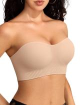 Sutiã Vertvie Sem Alças, Sem Arco, Push Up Nude Tamanho X-Large