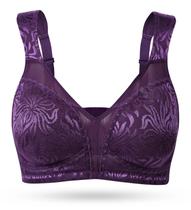 Sutiã Wingslove, cobertura total, não acolchoado, minimizador 36H, roxo Sutiã Wingslove, cobertura total, não acolchoado, minimizador 36H, roxo