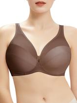 Sutiãs AILIVIN Full Coverage Support Coffee Brown 38DD Women Sutiãs AILIVIN Full Coverage Support Coffee Brown 38DD Women