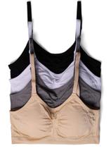 Sutiãs Cami Kalon, pacote com 4, nylon, elastano, sem fio, S/M Sutiãs Cami Kalon, pacote com 4, nylon, elastano, sem fio, S/M