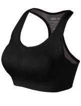 Sutiãs esportivos Match Racerback para mulheres blusas de treino acolchoadas e sem costura para ioga, academia, corrida, fitness, sutiãs esportivos