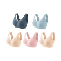 Sutiãs Esportivos Sem Costura plus Size Com Renda, 5 Peças, Sem Fio, Sem Costas, Bralette À Prova De