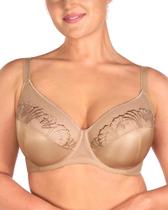 Sutiãs Minimizer HSIA, cobertura total, bordados, bege escuro, 34G