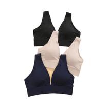 Sutiãs Sem Costura Com Efeito Push up E Almofadados Em Conjunto De 3 Peças, Bralette Respirável Sem Sutiãs Sem Costura Com Efeito Push up E Almofadados Em Conjunto De 3 Peças, Bralette Respirável Sem