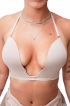 Sutien Decote U Profundo Push Up Efeito Magico Modela