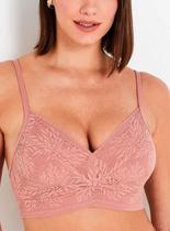 Sutop Estruturado Liz 51293 Soft Beauty Com Bojo Rendado Taça DDD T. 42DDD/44DDD