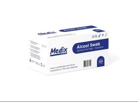 Swab Com Álcool 70% Lenço Umedecido Cx 100 Unidades FortClean - Medix
