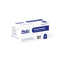 Swab Com Álcool 70% Lenço Umedecido Cx 100 Unidades FortClean - Medix