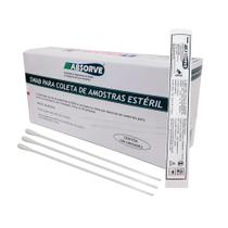 Swab para Coleta com Ponta de Algodão e Haste Plástica Estéril (CRAL) - Caixa com 100 Unidades Swab para Coleta com Ponta de Algodão e Haste Plástica Estéril (CRAL) - Caixa com 100 Unidades