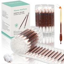 Swabs de Iodo Manna MedTech Algodão Orgânico 100 Unidades Swabs de Iodo Manna MedTech Algodão Orgânico 100 Unidades