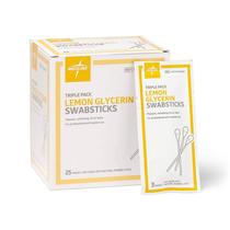 Swabsticks Medline, glicerina de limão para boca seca, 750 unidades