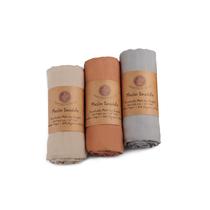 Swaddle Blanket Meracorallo Muslin Silky Soft 120x120cm, conjunto de 3