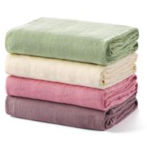 Swaddle Blankets Momcozy Muslin 120x120cm, pacote com 4, verde claro