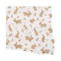 Swaddle de Musselina para Bebê Recém-Nascido - 100% Algodão, 2 Camadas, 120x110cm Swaddle de Musselina para Bebê Recém-Nascido - 100% Algodão, 2 Camadas, 120x110cm