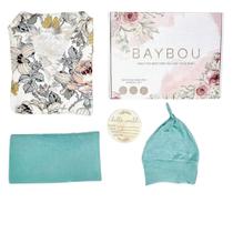 Swaddle Set Baybou Robe Combinando Mamãe e Eu Vintage Floral