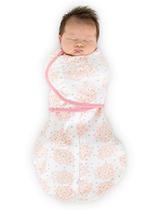 SwaddleDesigns Omni Swaddle Sack com 6-way Adjustable Wrap & Arms Up Sleeves & Mitten Cuffs, Easy Swaddle Transition, Better Sleep for Newborn Baby Girls, Heavenly Floral, Pink, Small, 0-3 Months