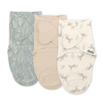 SwaddleMe da Ingenuity - Kit com 3 Fraldas para Bebês (0-3 Meses) SwaddleMe da Ingenuity - Kit com 3 Fraldas para Bebês (0-3 Meses)