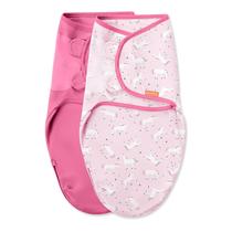 SwaddleMe Easy Change Baby Swaddle, pacote com 2 unidades Unicorn S/M SwaddleMe Easy Change Baby Swaddle, pacote com 2 unidades Unicorn S/M