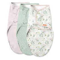 SwaddleMe Easy Change Swaddle (Peekaboo Panda) Tamanho Pequeno/Médio, 0-3 Meses, Pacote de 3