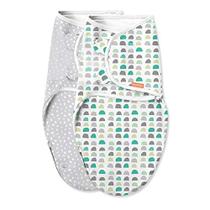 SwaddleMe Luxe Easy Change Swaddle - Pequeno/Médio, 2 Pacotes, Goma Drops, 0-3 Meses (58763)