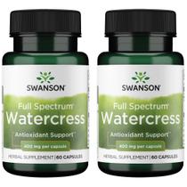 Swanson Berro Suplemento Herbario 400 mg 60 Cápsulas Paquete x2