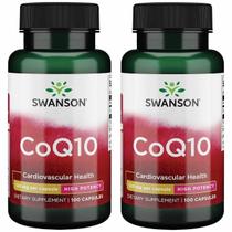 Swanson CoQ10 Cardiovascular Support 120 mg, 100 cápsulas, pacote com 2