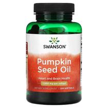 Swanson Pumpkin Seed Oil Óleo da Semente de Abóbora 1.000 mg 100 Cápsulas Softgel
