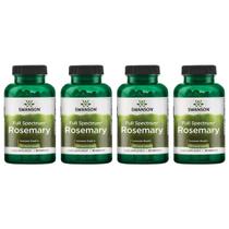 Swanson Rosemary Full Spectrum 400 mg, 90 cápsulas, suporte imunológico, pacote com 4