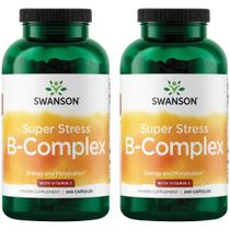Swanson Super Stress B-Complex Vitamina C 2x240 Cápsulas Swanson Super Stress B-Complex Vitamina C 2x240 Cápsulas